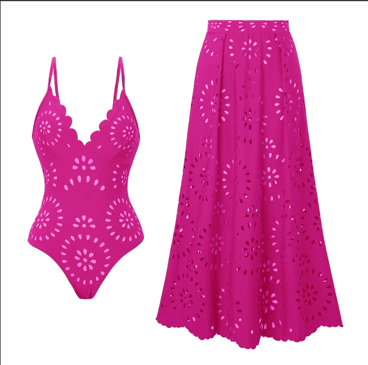 Velvya Cutout Couture Swim Set