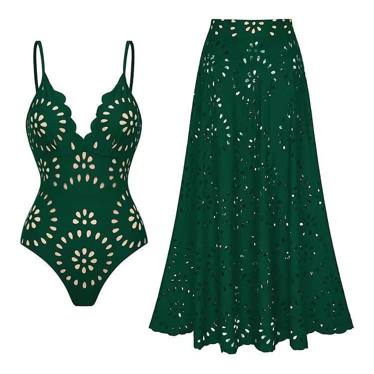 Velvya Cutout Couture Swim Set