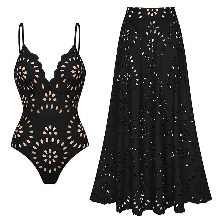 Velvya Cutout Couture Swim Set