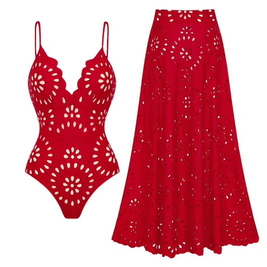 Velvya Cutout Couture Swim Set